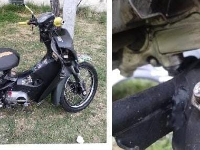 Conduc�an una moto adulterada y llevaban marihuana: dos imputados